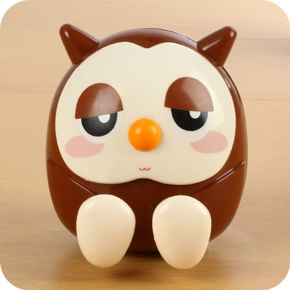 Universal Plastic Cute Owl Kawaii Book Holder Lazy Stand Tablet Desk Candy Color  Money-box Office Supply(Coffee )