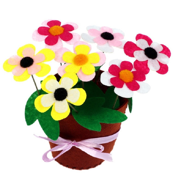Toys for Children Crafts DIY Flower Pot Potted Plant Kindergarten Learning Education Toys(B)