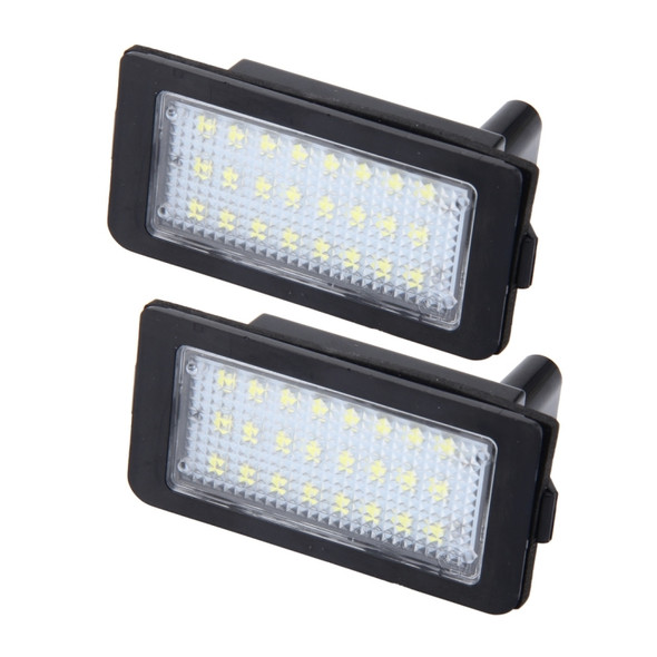 2 PCS Canbus License Plate Light with 24 SMD-3528 Lamps for BMW E38(White Light)