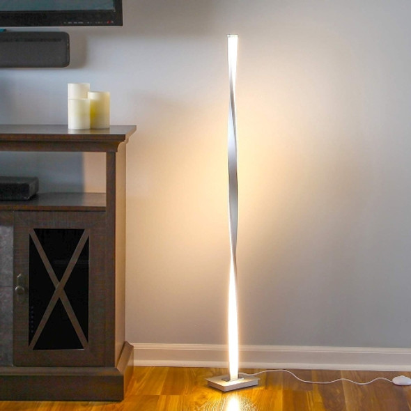 Simple Line Home Floor Lamp Smart Dimming Bedroom Living Room Personality Lighting(Wram White)