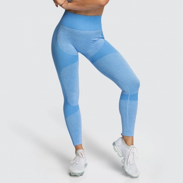 Yoga Pants Fitness Pants Outdoor Sports (Color:Blue Size:L)