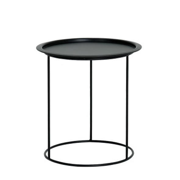 Nordic Wrought Iron Small Coffee Table Fashion Simple Living Room  Circular Shape Table(48x48x50cm)