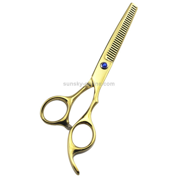 Professional Hair Cutting Scissor Hairdressing Kit Thinning Scissors Barber(Gold Thinning?SXLC-605T))