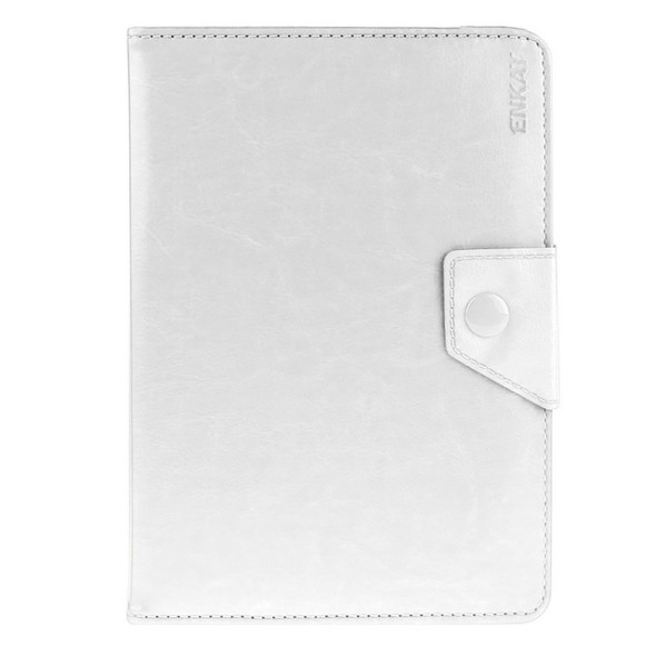 Universal Crazy Horse Texture Horizontal Flip Leather Case with Holder for 10 inch Tablet PC(White)