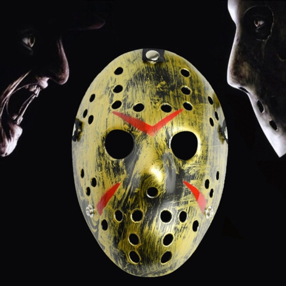 Halloween Party Cool Thicken Jason Mask(Gold)