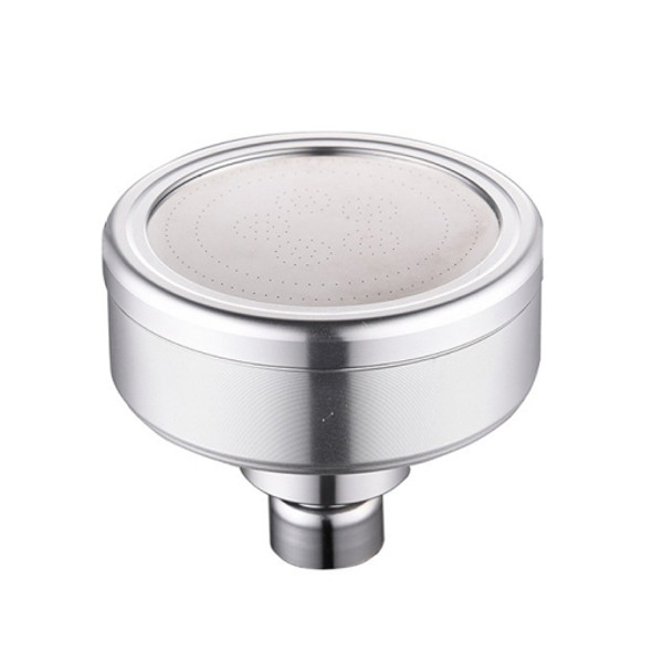 Removable and Washable Space Aluminum Plated Round Pressurized Top Spray Shower Head, Size: 82mm(Silver)