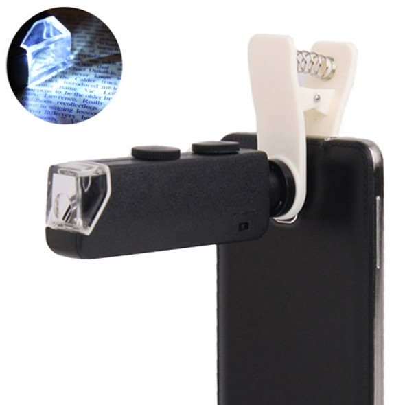 60-100X Zoom Digital Mobile Phone Microscope Magnifier with LED Light & Clip for Galaxy Note III / N9000 / i9500 / iPhone 5 & 5S & 5C