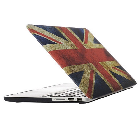 Retro UK Flag Pattern Frosted Hard Plastic Protective Case for Macbook Pro Retina 13.3 inch
