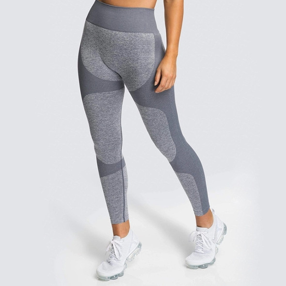 Yoga Pants Fitness Pants Outdoor Sports (Color:Light Grey Size:L)