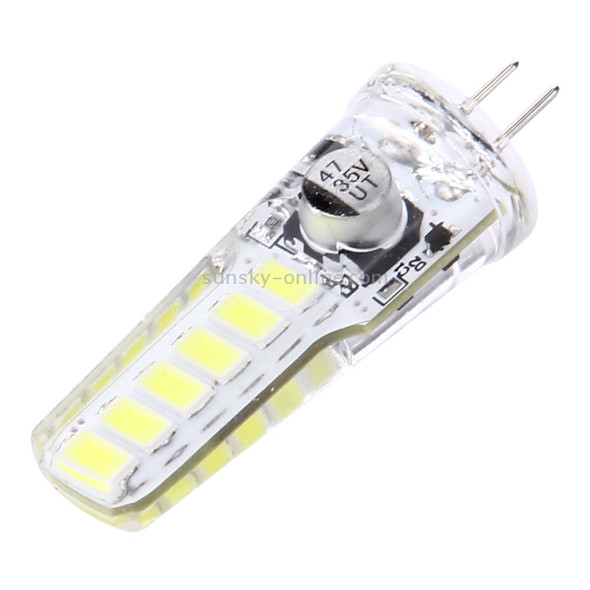 G4 4W 120LM Corn Light Bulb, 12 LED SMD 5730 Silicone, DC 12V(White Light)