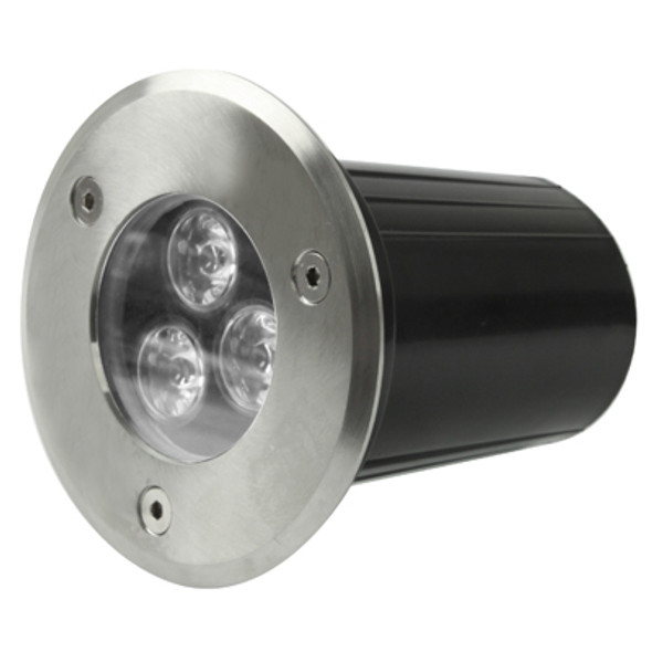 3W Buried Light, White Light, Waterproof 3 LED Light, AC 85-220V