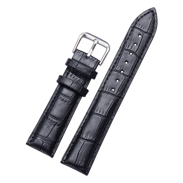 Calfskin Detachable Watch Leather Wrist Strap, Specification: 16mm (Black)