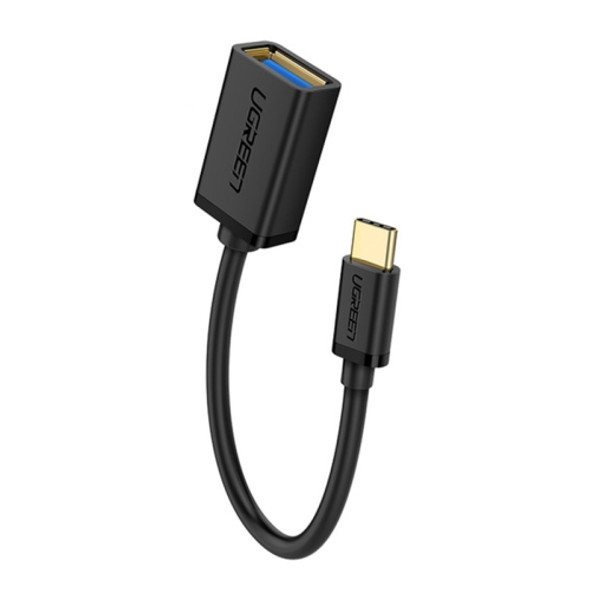 UGREEN 13cm USB 3.0 Female to USB-C / Type-C Male OTG Converter Adapter Cable (Black)