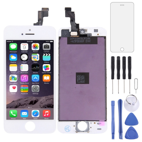 LCD Screen and Digitizer Full Assembly for iPhone 5S (White)