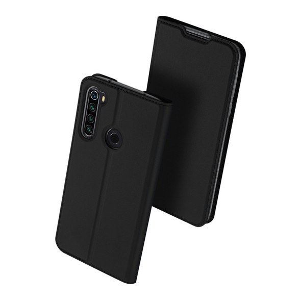 For Xiaomi Redmi Note 8T DUX DUCIS Skin Pro Series Horizontal Flip PU + TPU Leather Case, with Holder & Card Slots(Black)