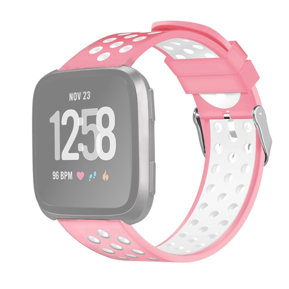 For Fitbit Versa Simple Fashion Silicone Watch Strap(Pink)