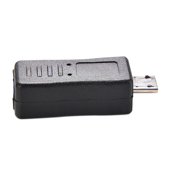 USB 2.0 Micro USB Male to Female Adapter for Galaxy S IV / i9500 / S III / i9300(Black)