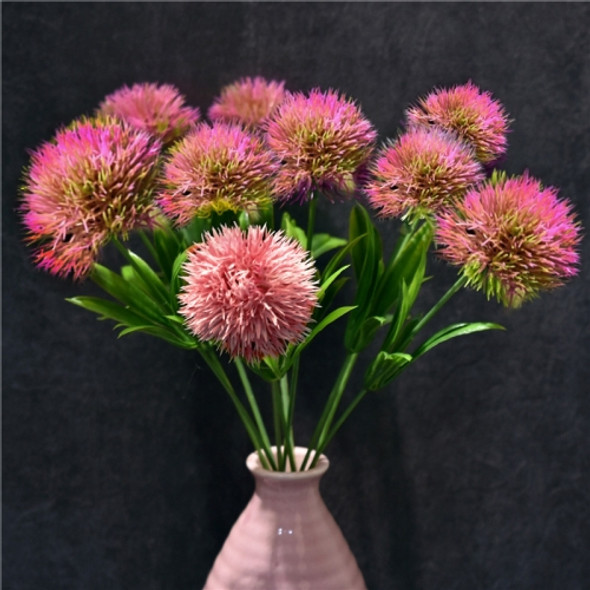 10 PCS Artificial Flowers Dandelion Plastic Flower Wedding Home Valentine Decoration(Pink)