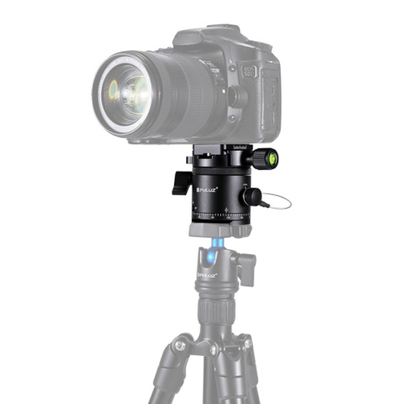 PULUZ Aluminum Alloy Panoramic 360 Degree Indexing Rotator Ball Head with Quick Release Plate for Camera Tripod Head