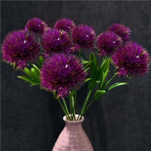 10 PCS Artificial Flowers Dandelion Plastic Flower Wedding Home Valentine Decoration(Purple)