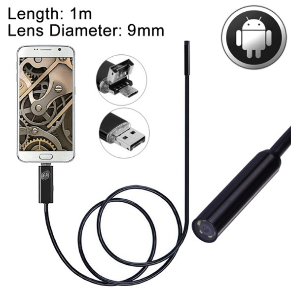 2 in 1 Micro USB & USB Endoscope Waterproof Snake Tube Inspection Camera with 6 LED for Newest OTG Android Phone, Length: 5m, Lens Diameter: 9mm