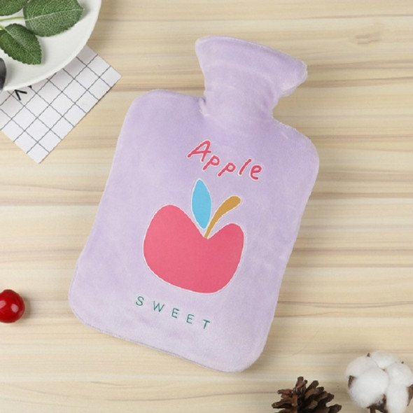 Fruit Mini Water Injection Hot Water Bottle PVC Hand Warmer Bag, Capacity:1000ml(Purple)