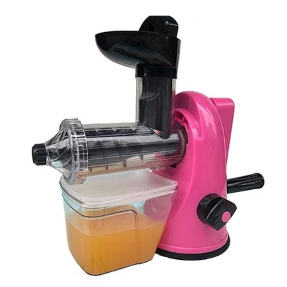 Multifunction Home Manual Juicer Apple Orange Wheatgrass Portable DIY Juicer(Pink)