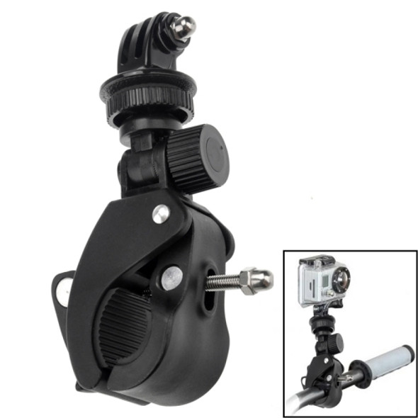 ST-93 Universal Bicycle Mount Clip for GoPro  NEW HERO /HERO6   /5 Session /5 /4 Session /4 /3+ /3 /2 /1, Xiaoyi Sport Cameras(Black)