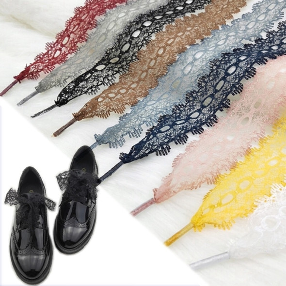 Openwork Lace Laces Off White Shoes Sneaker Casuals Leather Shoelaces, Length:120cm(Yellow)