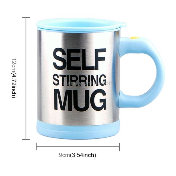 400ml Mugs Automatic Electric Self Stirring Mug Cup Coffee Milk Mixing Mug Smart Stainless Steel Juice Mix Cup Drinkware(Sky blue)