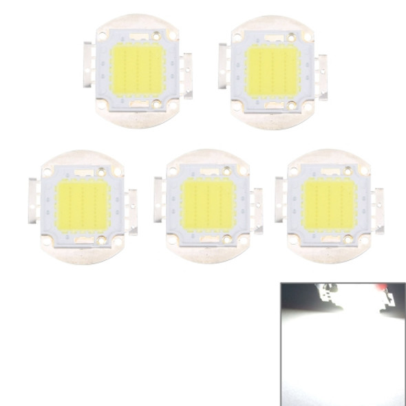 5 PCS 30W High Power LED Integrated Light Lamp (White Light)