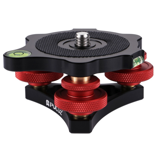 PULUZ Aluminum Alloy Adjustment Dials Leveling Base Ball Head for Camera Tripod Head