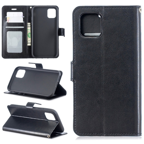 Crazy Horse Texture Horizontal Flip Leather Case with Holder & Card Slots & Wallet & Photo Frame for  iPhone 11(black)