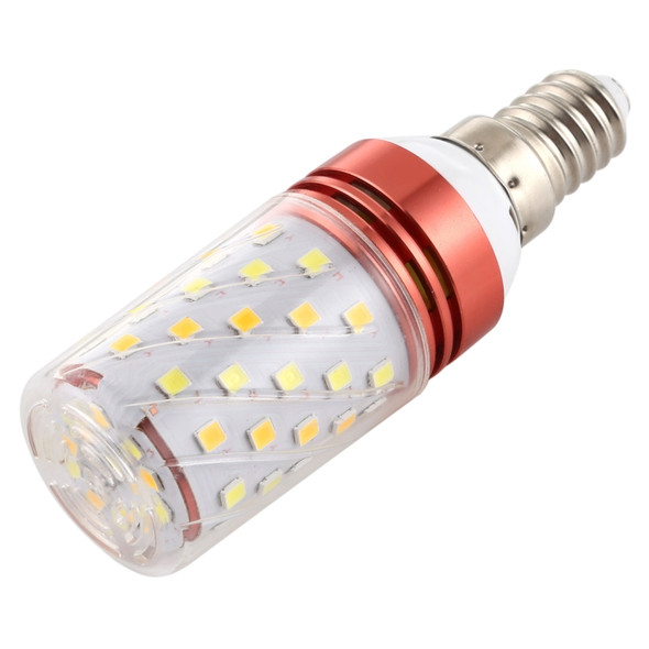 E14 12W 500LM 60LEDs Three-Color Dimming Corn Light Bulb SMD 2835