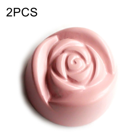 2 PCS Simulation Food Stereo Chocolate Refrigerator Magnet Decoration Stickers(Rose)