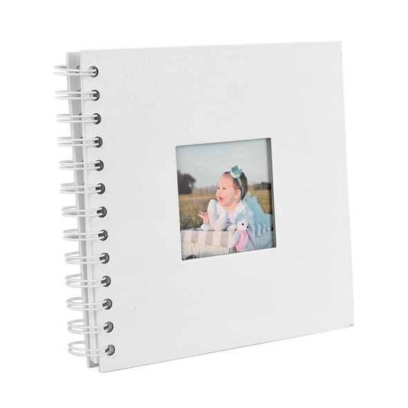 6 inch Baby Growth Album Kindergarten Graduation Album Children Paper Album(White)