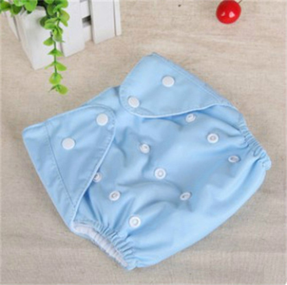 Baby Cloth Reusable Diapers Nappies Washable Newborn Ajustable Diapers Nappy Changing Diaper Children Washable Cloth Diapers, Size:Insert(Blue)