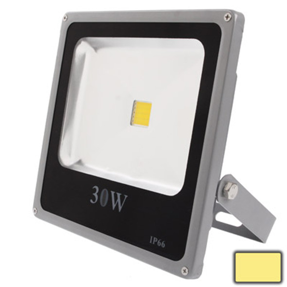 30W High Power Waterproof Floodlight, Warm White Light LED Lamp, AC 85-265V, Luminous Flux: 2700lm