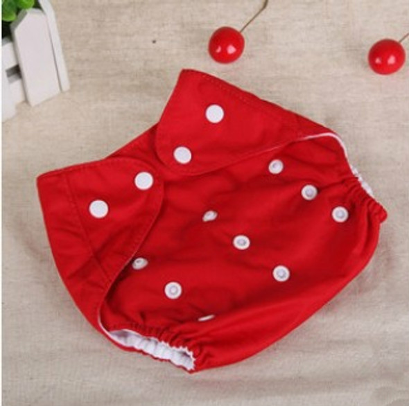 Baby Cloth Reusable Diapers Nappies Washable Newborn Ajustable Diapers Nappy Changing Diaper Children Washable Cloth Diapers, Size:Thin(Red)