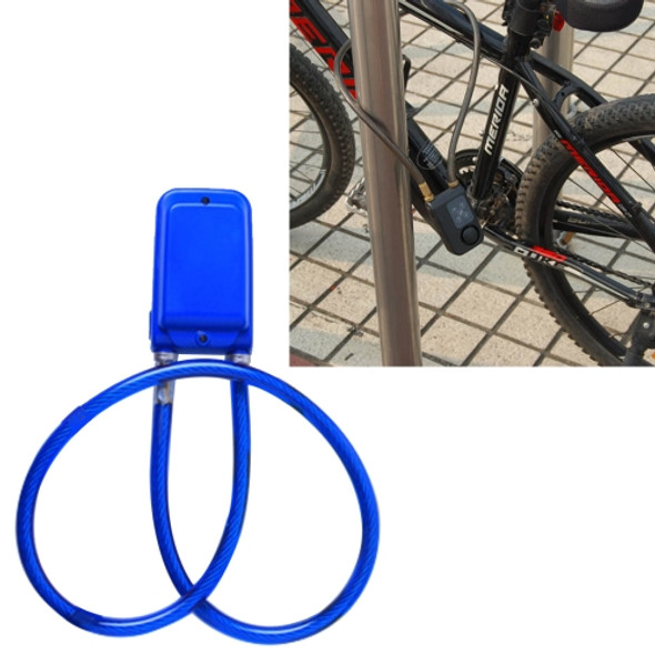 Bicycle Password Alarm IP44 Waterproof Burglar Vibration Alarm(Blue)