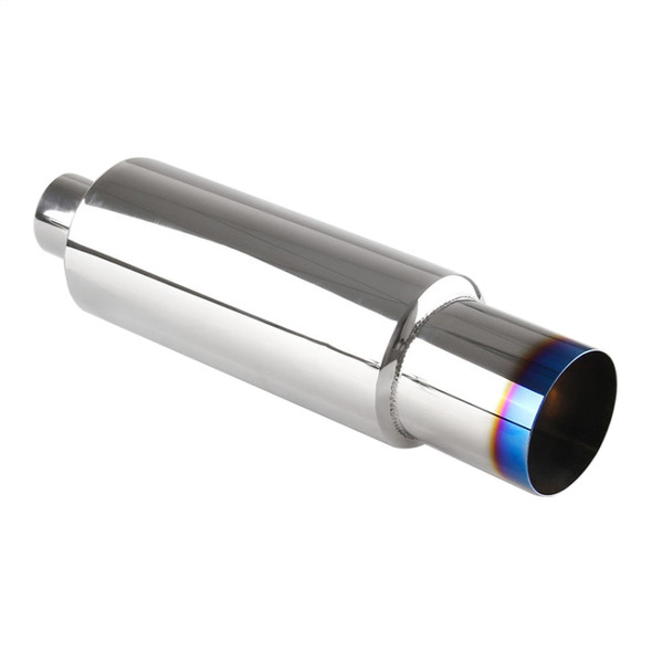 Universal Car / Motorcycles Styling Stainless Steel Exhaust Pipe Spitfire Blue Light Decoration Flaming Muffler Tail Muffler Tip Pipe