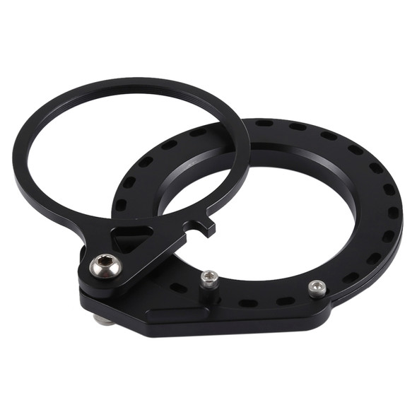 PULUZ Aluminum Alloy 67mm to 62mm Swing Wet-Lens Diopter Adapter Mount for DSLR Underwater Diving Housing(Black)