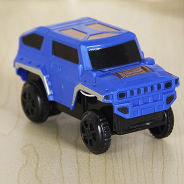 Children Electric Plastic Track Car Model Toy(Blue)