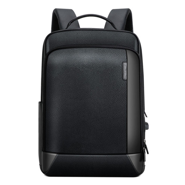 Bopai 851-036511 Top-grain leather Business Breathable Man Backpack, Size: 30x11.5x44cm(Black)