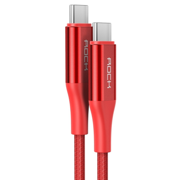 ROCK R3 5A Type-C / USB-C Metal Braided Charging Data Cable, Length: 1m(Red)