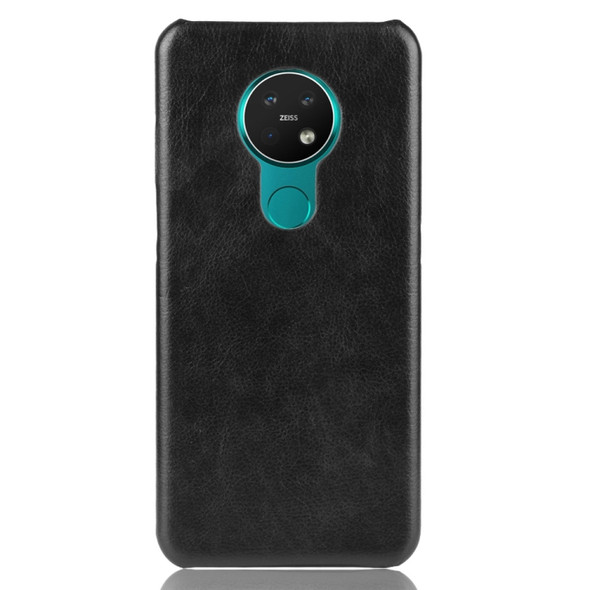 For Nokia 7.2 / 6.2 Shockproof Litchi Texture PC + PU Case(Black)