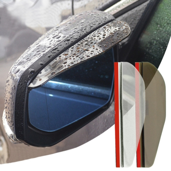 2 PCS Flexible Shelding Rain Board Sun Visor Shade Rearview Mirror for Car Rearview Mirrors(Transparent)