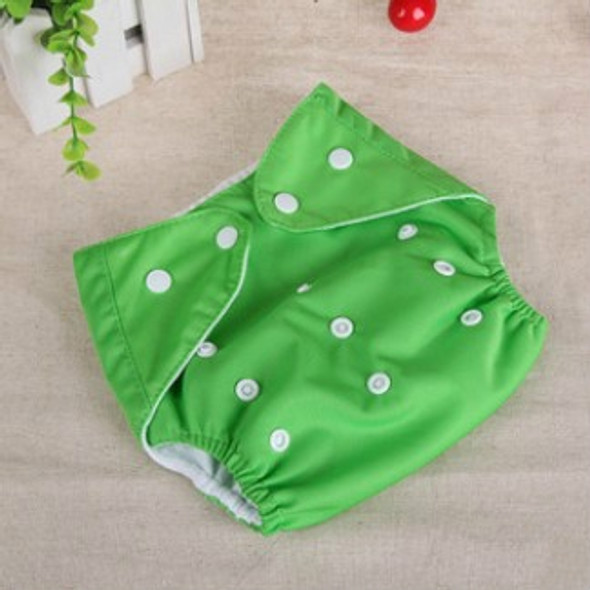 Baby Cloth Reusable Diapers Nappies Washable Newborn Ajustable Diapers Nappy Changing Diaper Children Washable Cloth Diapers, Size:thick(Green)