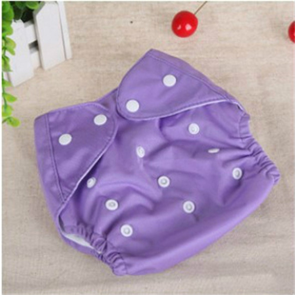 Baby Cloth Reusable Diapers Nappies Washable Newborn Ajustable Diapers Nappy Changing Diaper Children Washable Cloth Diapers, Size:thick(Purple)