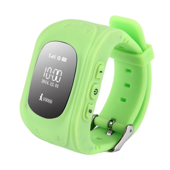 Q50 GPS Tracker Smart Watch for Kids, Support SIM Card / Anti-lost / SOS Call / Location Finder / Remote Monitor / Pedometer(Green)